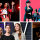 Clockwise from top left: Megan Thee Stallion (Photo: Frazer Harrison/Getty Images), Gorillaz (Image: Gorillaz), V of BTS (Photo: Frazer Harrison/Getty Images), HAIM (Photo: Dia Dipasupil/Getty Images)